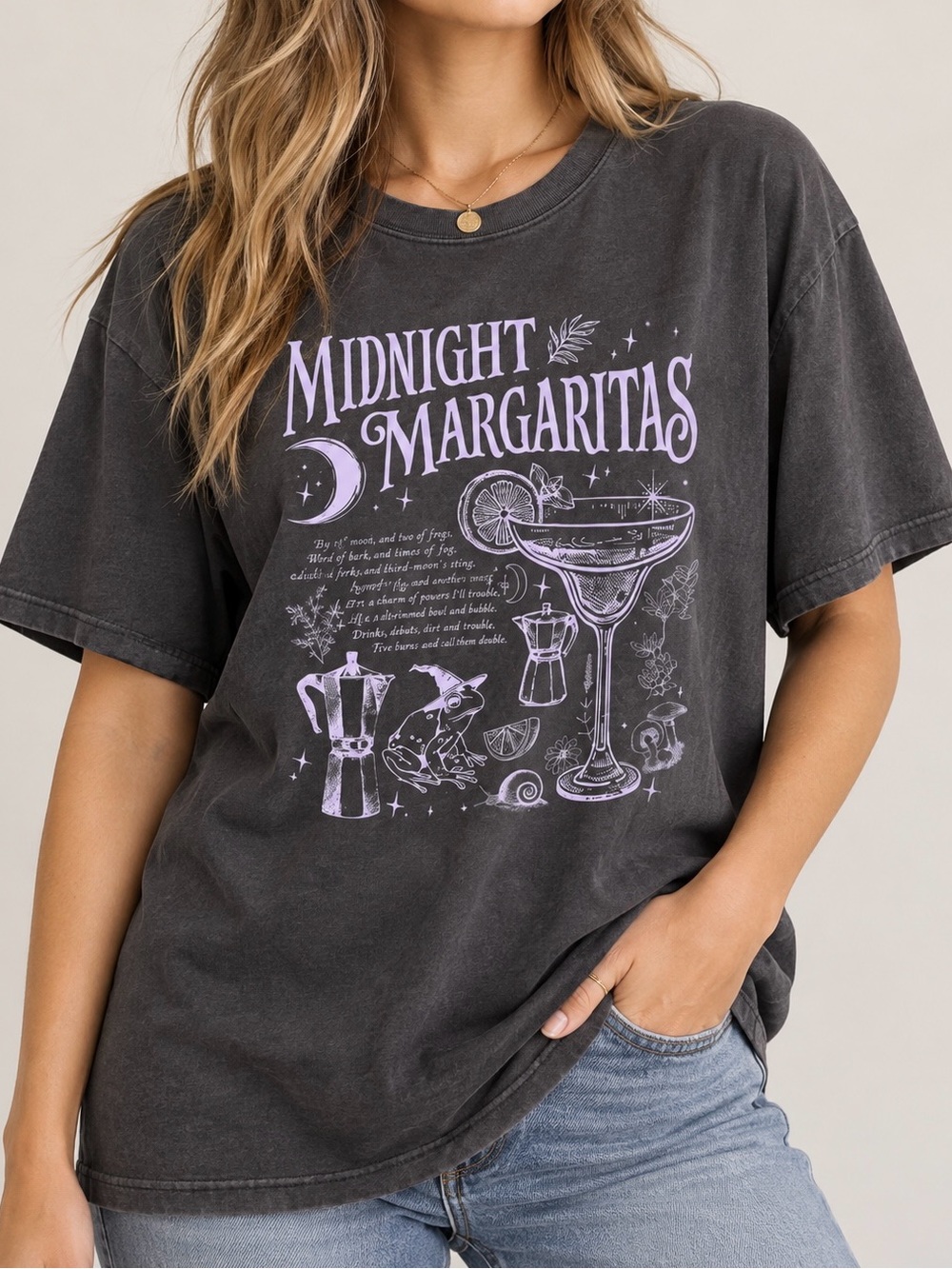 Midnight Margaritas Practical Magic Spell Witchcore Fall Aesthetic Graphic Tee